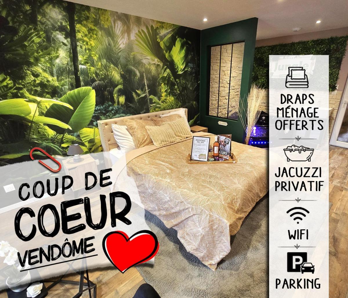 Appartement Chambre Cosy - Jacuzzi - Little Room ヴァンドーム エクステリア 写真